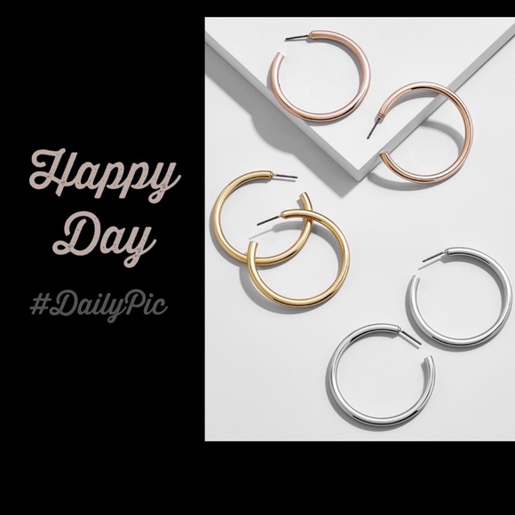 BaubleBar Jewelry - Baublebar Jordan Set of 3 Hoop Earrings-ONE PRICE!